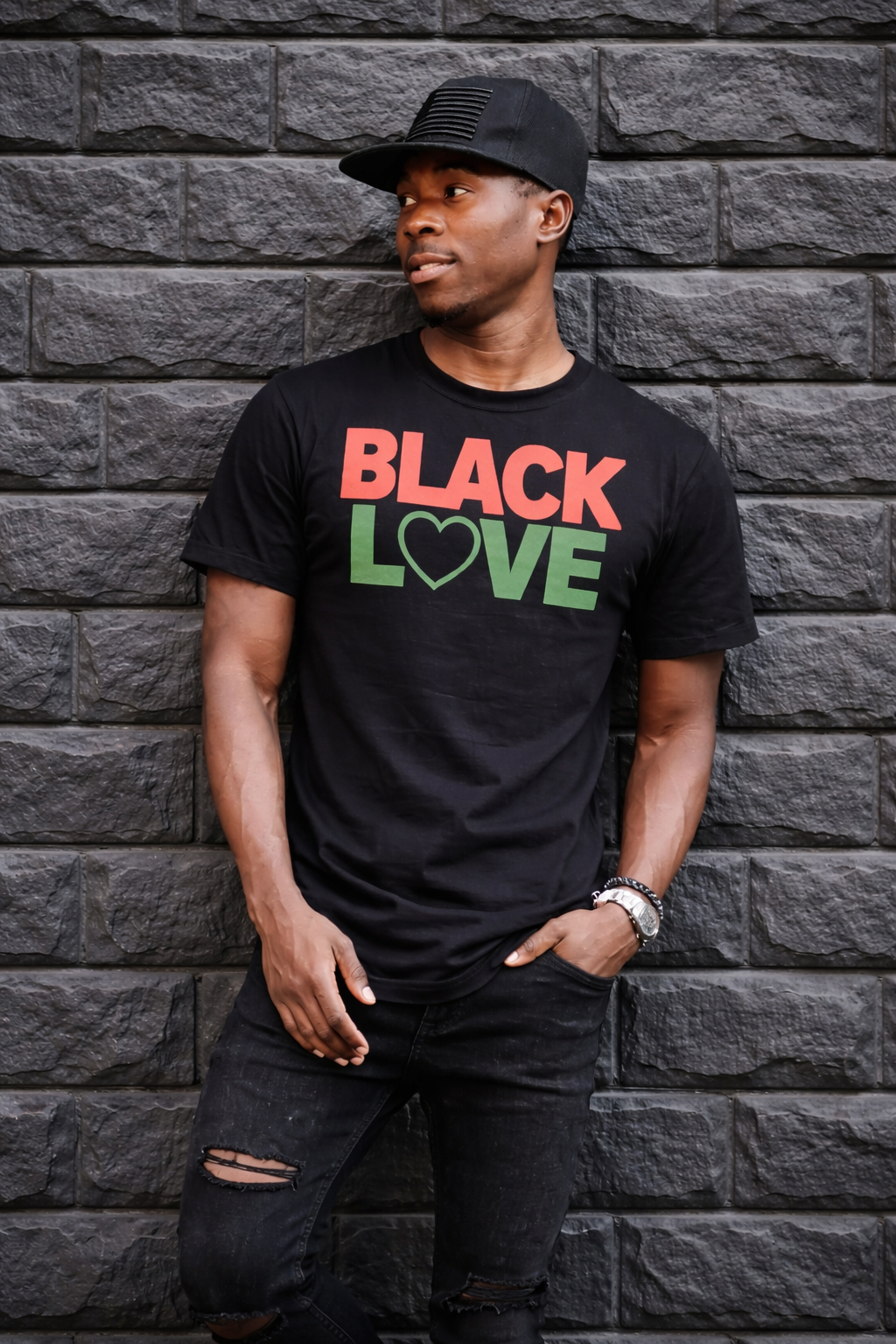 Black Love Hoodie (Unisex) – Bold Culture Statement | Streetwear Essential